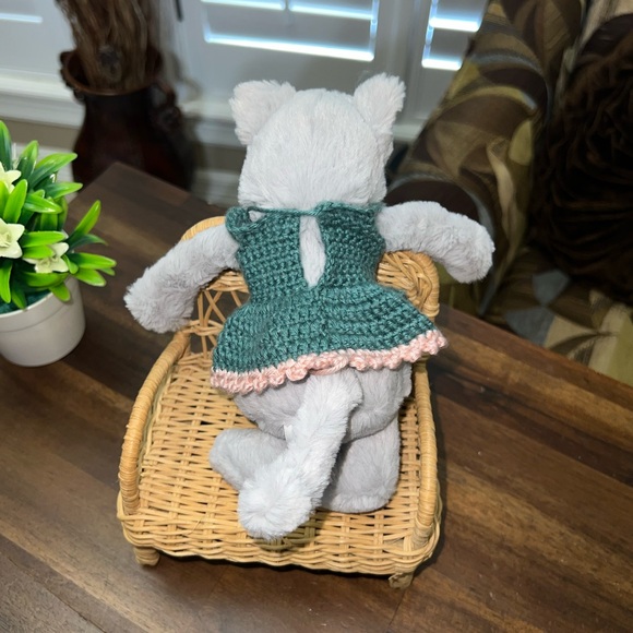 Knitted Dress for Small Plush like Jellycat - Picture 3 of 4